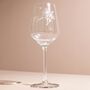 Personalised Birth Flower Wine Glass, thumbnail 6 of 7