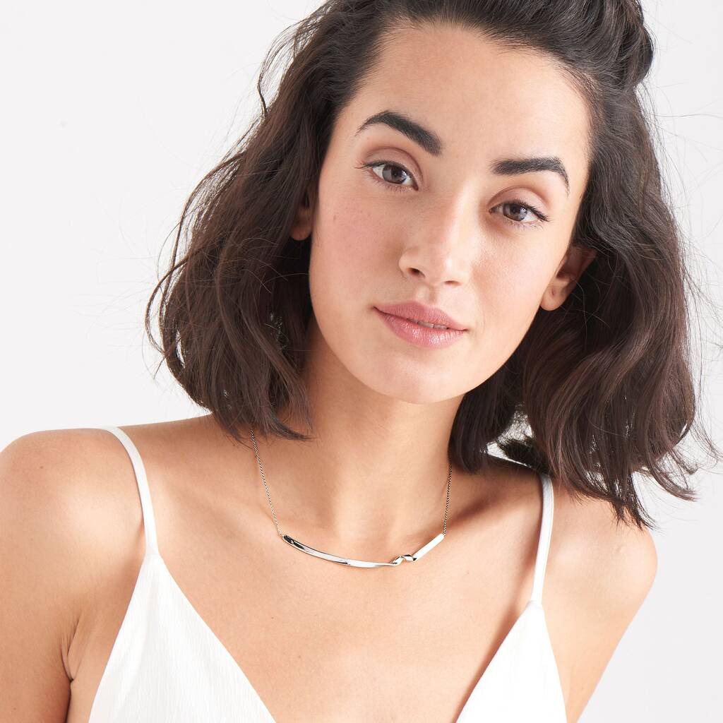 925 Silver Twist Collar Necklace By ANIA HAIE