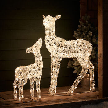 Twinkly Smart LED Outdoor Christmas Doe And Fawn, 8 of 12