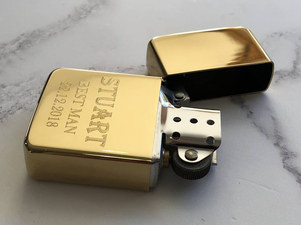 Personalised Engraved Lighter By Broughton & Co