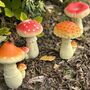 Set Of Four Mushroom Garden Decorations, thumbnail 1 of 8