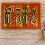 All You Need Is Love Light Up Circus Sign, thumbnail 1 of 4