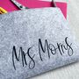 Personalised Felt Teacher Pencil Case/Pouch, thumbnail 3 of 3