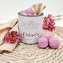 'Pink Bath In A Tin' Personalised Vegan Gift, thumbnail 2 of 8
