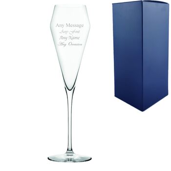 Personalised Engraved Champagne Flute Gift Box, 2 of 5