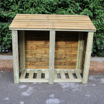Heavy Duty Log Store 4ft X 5ft High Quality Timber, 5 of 7