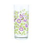 Stamp Floral Printed High Ball Glass, thumbnail 3 of 7