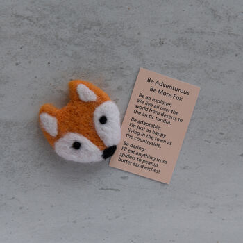 Wool Felt Fox Spirit Animal In A Matchbox, 3 of 7