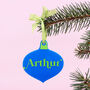 Personalised Colourful Bauble Christmas Tree Decoration, thumbnail 3 of 5