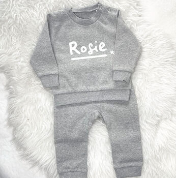 Star Baby And Kids Personalised Sweatshirt Jogger Set, 7 of 7