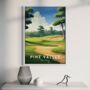 Pine Valley Golf Course Poster – Golf Wall Art Print | Gift For Golfers, Dad, Husband, Golf Gift For Him, thumbnail 1 of 2