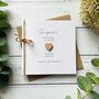 Anniversary Card With Wooden Heart And Twine, thumbnail 1 of 4