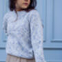 Blue Speckled Fleck Knit Jumper, thumbnail 4 of 9