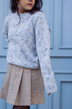 Blue Speckled Fleck Knit Jumper, 4 of 9