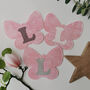 Bunting Personalised Pink Felt Butterfly Wall Decor, thumbnail 4 of 11