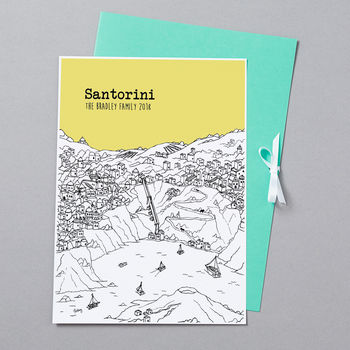 Personalised Santorini Print, 10 of 10