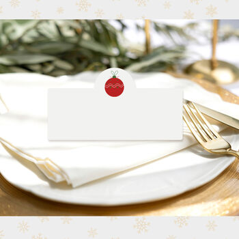 Personalised Colourful Christmas Place Cards, 5 of 12