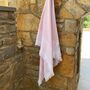 Leros Striped Peshtemal Towel Dusty Pink, thumbnail 6 of 10