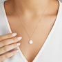 Rose, Silver Or Gold, Large Single Pearl Drop Necklace, thumbnail 3 of 8