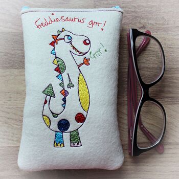 Dinosaur Glasses Case, Personalised, 2 of 8