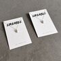 'Likeable' Sterling Silver Middle Finger Necklace, thumbnail 8 of 10