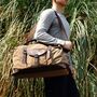 Canvas Holdall Duffel Bag, thumbnail 4 of 12