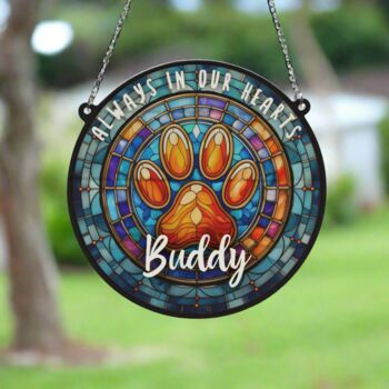 Paw Print Memorial Suncatcher, 3 of 6