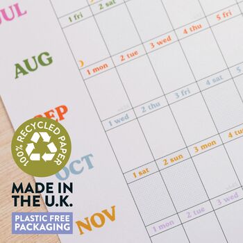 2026 2027 Landscape Academic Year Wall Planner| This Is The Year, 5 of 6