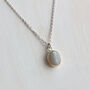 Australian Solid Opal Pendant Set In 9ct Gold And Sterling Silver, thumbnail 2 of 6