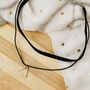 Handmade Black Lace Triangle Gothic Choker Emo Necklace, thumbnail 1 of 5