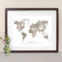 World Map Love Location Print, thumbnail 2 of 3