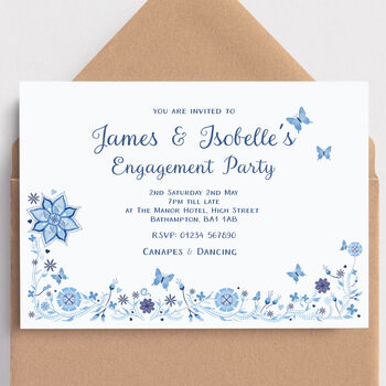 Pack Of Invitations On Plain Or Plantable Card, 2 of 6