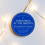 Personalised Blue Plaque Christmas Tree Decoration, thumbnail 3 of 9