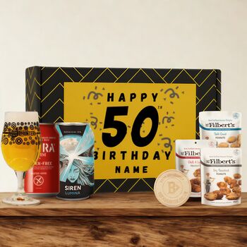 Personalised 50th Birthday Beer Gift Set, 4 of 11