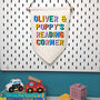 Personalised Kids Play Room Hanging Banner Sign, thumbnail 4 of 9
