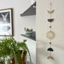 Glass Moon Phases Wall Hanging With Brass Details, thumbnail 3 of 9