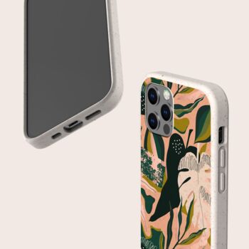 Pink Tropical Biodegradable Phone Case, 5 of 9