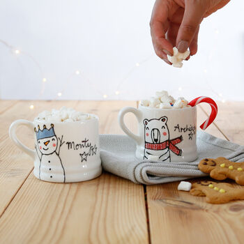 Personalised Christmas Character Mug With Cute Face, 3 of 4