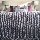 giant knit ombre blanket by lauren aston designs | notonthehighstreet.com