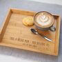 Personalised Take A Break Coffee Or Tea Tray, thumbnail 2 of 3