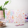 Happy Birthday Hand Lettering Gradient Card, thumbnail 2 of 4