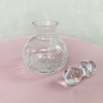 Vintage Decorative Cut Glass Crystal Perfume Bottle ~ 28, 3 of 9