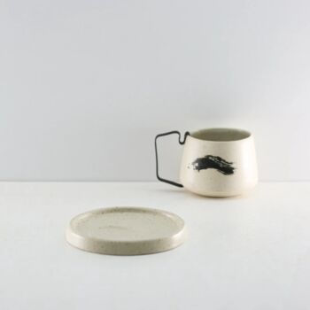 Hic Ceramics Handmade Espresso Saucer And Cup Set, 2 of 3