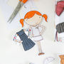 Clara Paper Doll Wrapping Paper Set, thumbnail 3 of 7