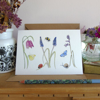 'Spring In The Garden' Greetings Card, 3 of 4