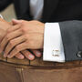 Rhodium Or Rose Gold Plated Mother Of Pearl Cufflinks, thumbnail 8 of 10