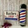 50cm French Metal Barbershop Sign – Vintage Plaque, thumbnail 8 of 8