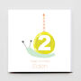 Snail Birthday Greeting Card, thumbnail 3 of 5