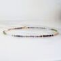 Chakra Energy Balance Gemstone And Gold Bead Necklace, thumbnail 5 of 10