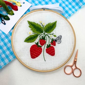 Strawberry Embroidery Kit, 5 of 12